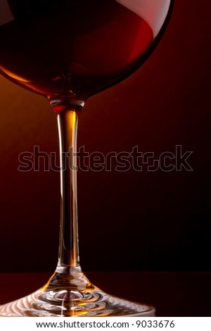 a glass wine detail
