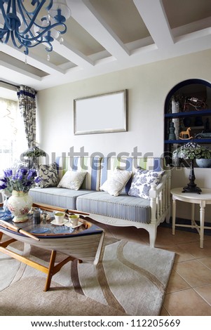 Mediterranean-Style Living Room