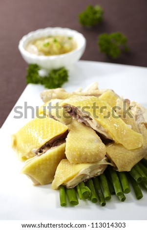 Chinese food, Poached chicken