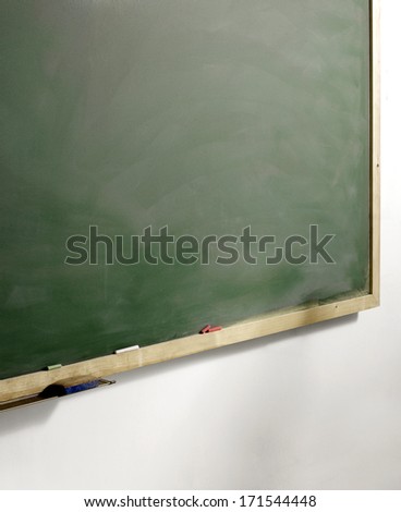 green chalk board withe clipping path