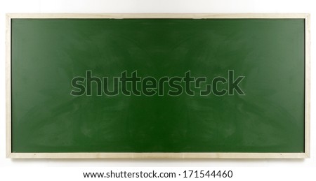 green chalk board withe clipping path