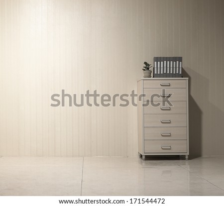 File Cabinet And Folders, In The Clean Office