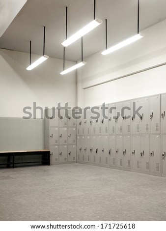 Athletes locker room