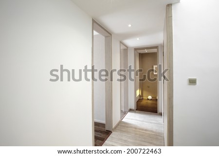 Elegant house interior corridor