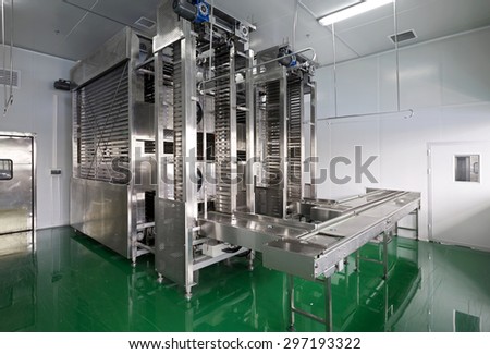 Modernization of food processing plants, production lines.Cooling plant
