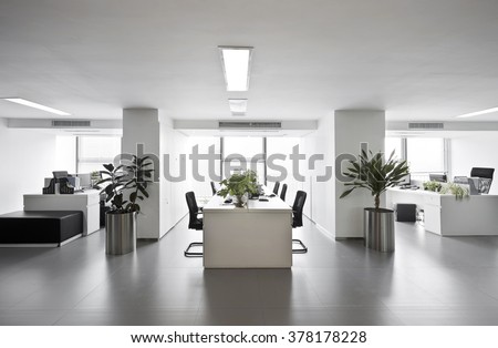 Simple and stylish office environment