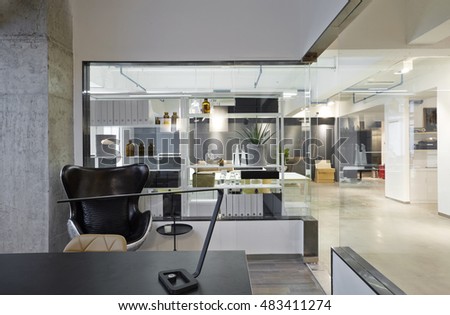 Fashion and modern office interiors