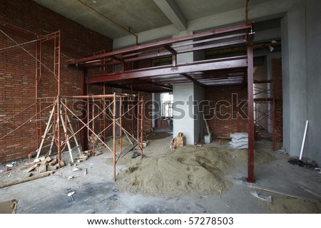 Interior construction site