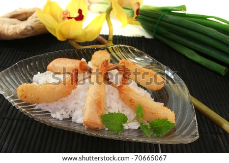 Surimi+prawns