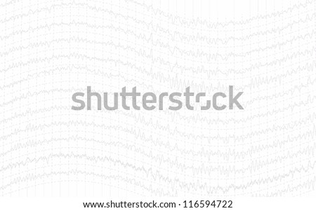 graph brain wave light texture isolated on white