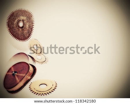 abstract clock gears background