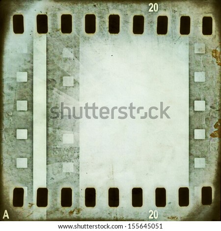 old grunge film strip frame background