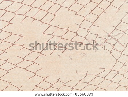 old paper with wire fence texture