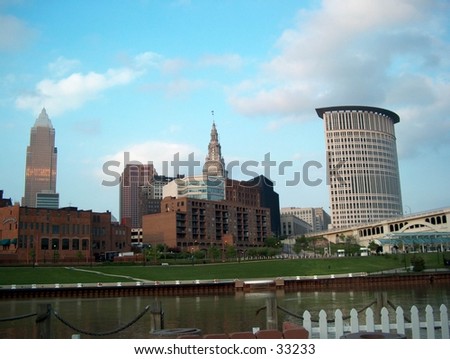 cleveland skyline art. photo : Cleveland Skyline
