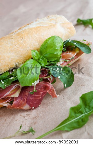 parma ham sandwich