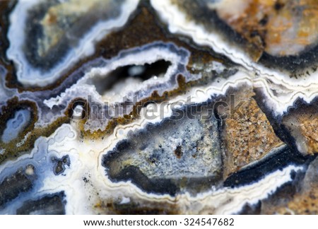 Texture of nature -  Jasper landscape agate close - up
