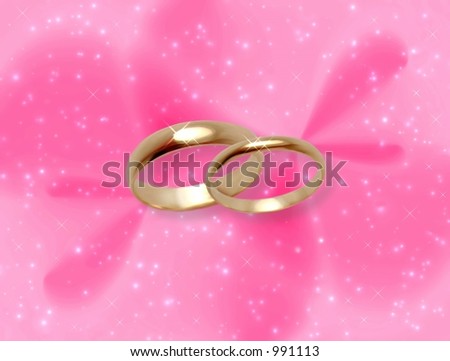 stock photo Abstract pink background with wedding rings