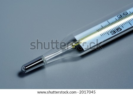 Clinical Thermometer. Stem of a thermometer