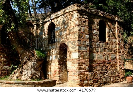 The House of the Virgin Mary (to be the last residence of Mary, mother of Jesus).  Ephesus