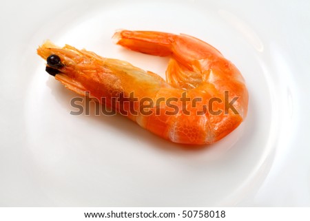 Boiled king prawn ( tiger prawn )
