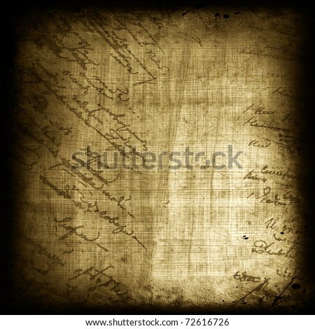 Egyptian old papyrus with page of book calligraphy handwriting text