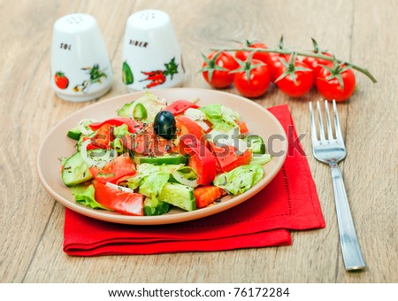 Food - plate with italian snack