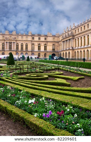 Palace de Versailles in France, near to Paris, a masterpiece of park architecture and landscape design