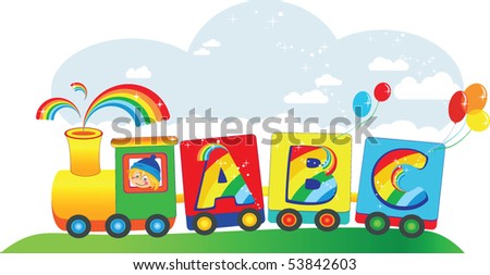 train in cartoon