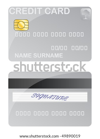 blank credit card shutterstock vector