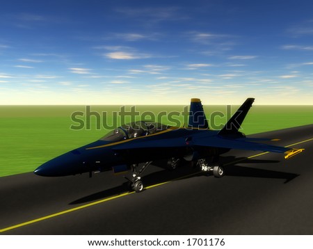 f 18 hornet blue angel. stock photo : F/A-18 Hornet in