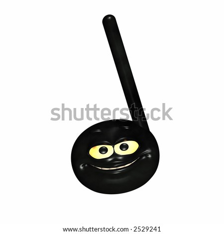 stock photo A smiley musical note symbol Quarter note