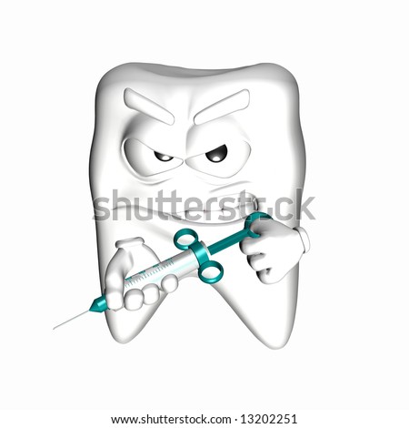 teeth smiley. stock photo : A smiley tooth