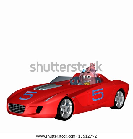 Sports Motorsports Auto Racing Stock Cars on Smiley Aorta   Racing Heart Smiley Heart Racing A Sports Car  Stock