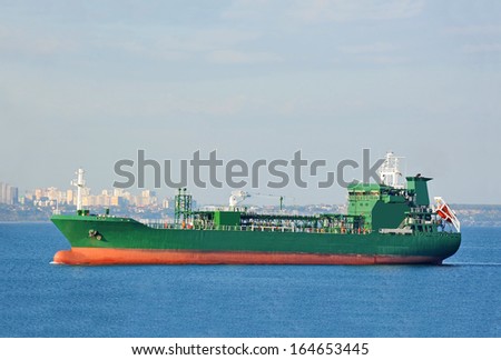 LPG (liquid petroleum gas) tanker at Black sea, Odessa, Ukraine