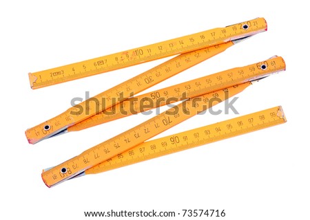 centimeters on ruler. Simple centimeter ruler, you