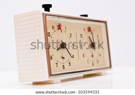 old chess clock for counting the time