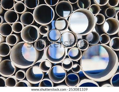 abstract background of the pipe cross-section rings