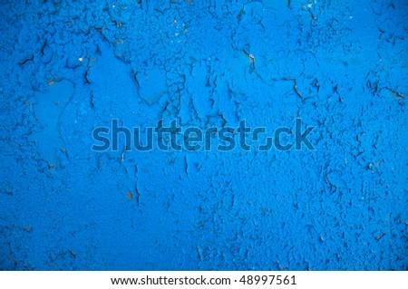 Background of the old burst paint on metal sheet