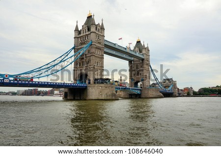 The historic Tower Bridge and the river Thames