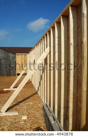 New wall,with bracing