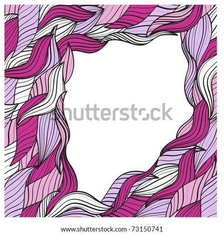 abstract hand-drawn frame for your text,