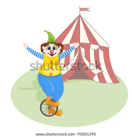 cheerful clown