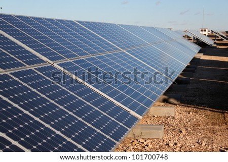 Solar panel renewable eco energy field