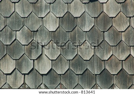 shingled roof background