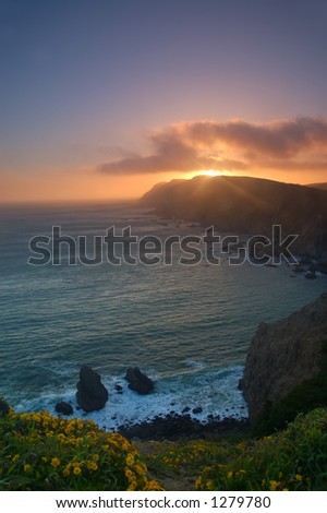 Sunset at Point Reyes, Marin County, California