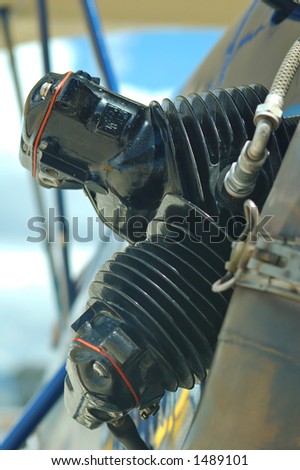 engine cylinder of light general aviation aircraft