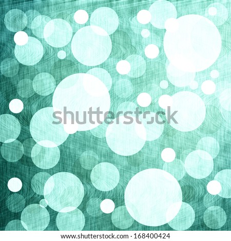 Turquoise background with glowing circles