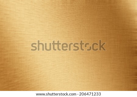 Gold glow background, linen texture, bright festive and business background, brown paper