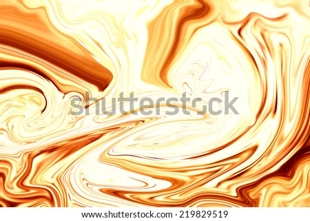 Liquid gold, abstract golden background, caramel