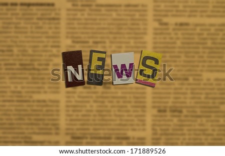 printed letters collected from word-news